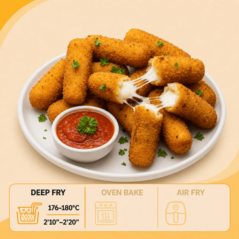 Breaded Mozzarella Sticks