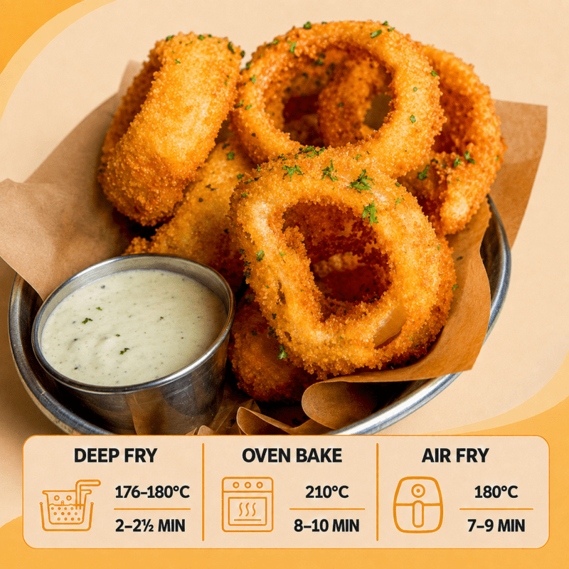 Crumbed Natural Cut Onion Rings