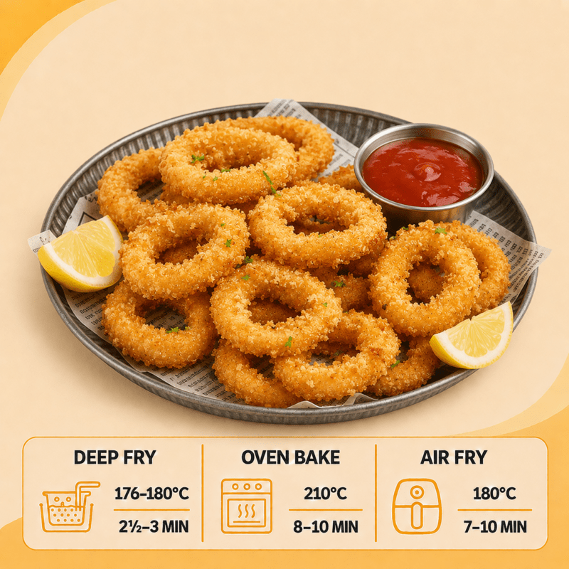 Formed Breaded Calamari Rings