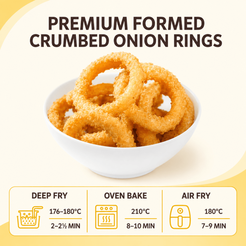 Premium Formed Crumbed Onion Rings
