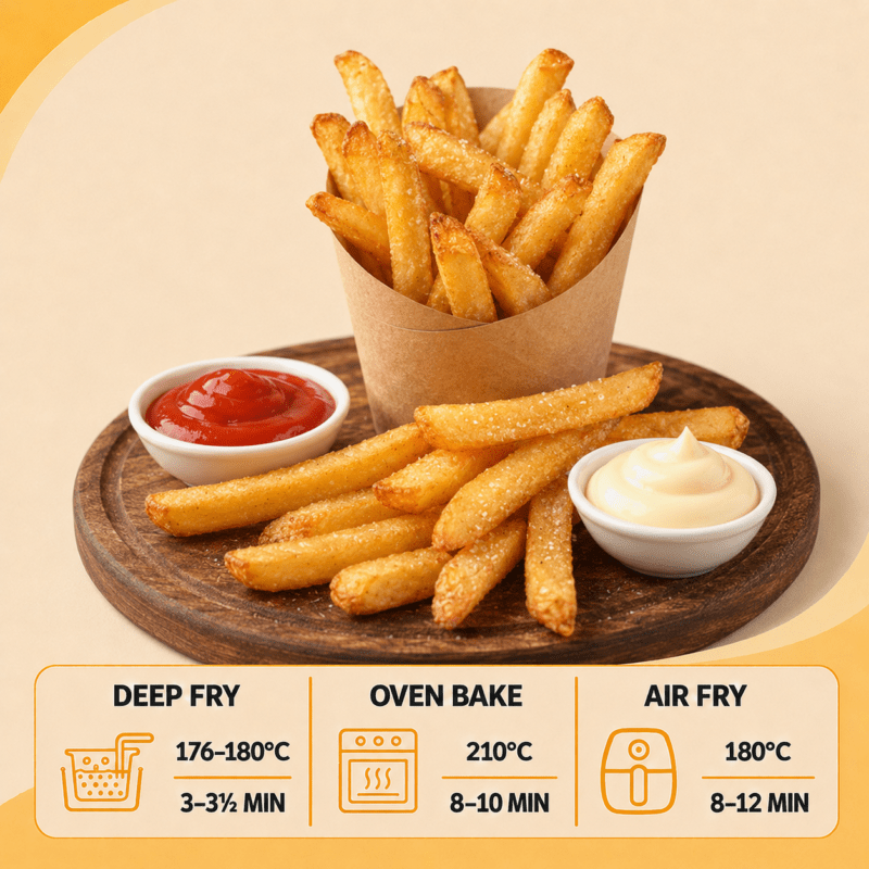 Straight Cut Fries 3/8"